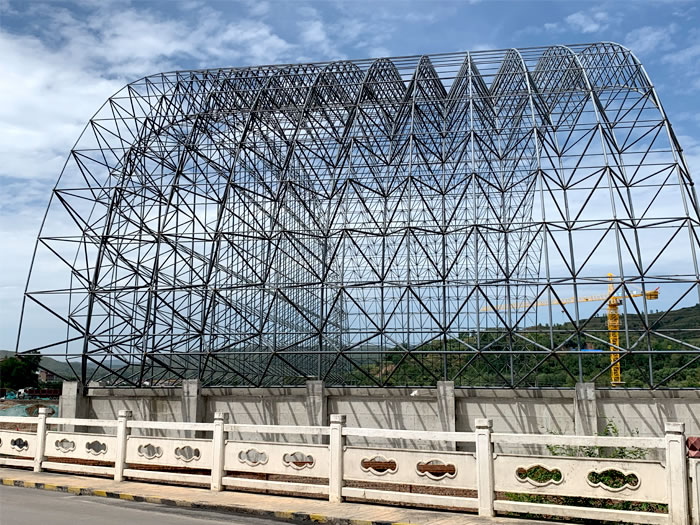 常州山寨矿储煤棚网架